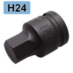 Бита ударная шестигранная HEX 3/4" 24 мм C2230-H24 H.C.B. фото